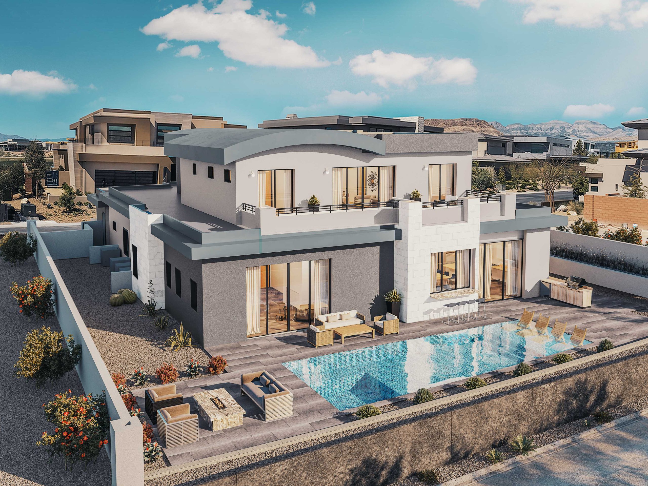 3D rendering for commercial building in Texas