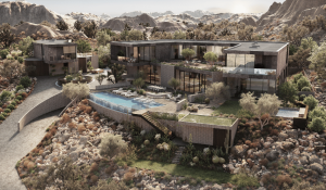 Masterplan community development by architectural rendering companies with large-scale aerial visualization