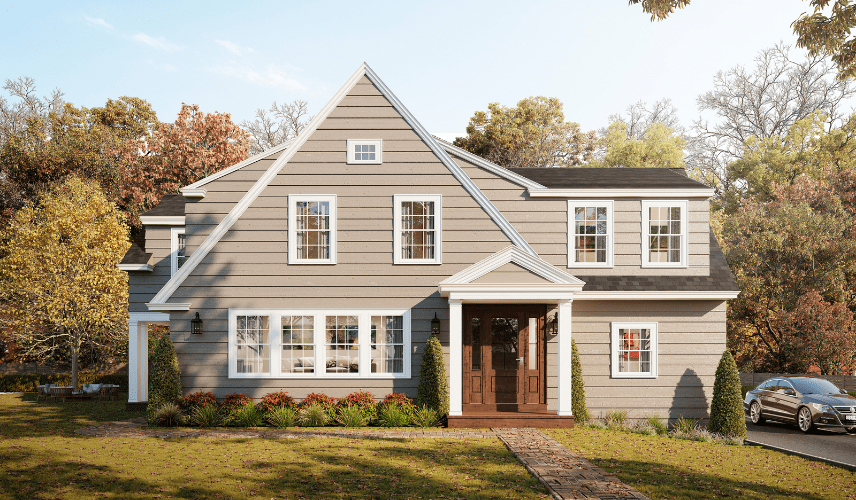 Dulux Colour Visualiser applied to an Australian home exterior — free house facade colour tool